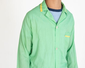 Camisa de pijama vintage color menta (años 70)