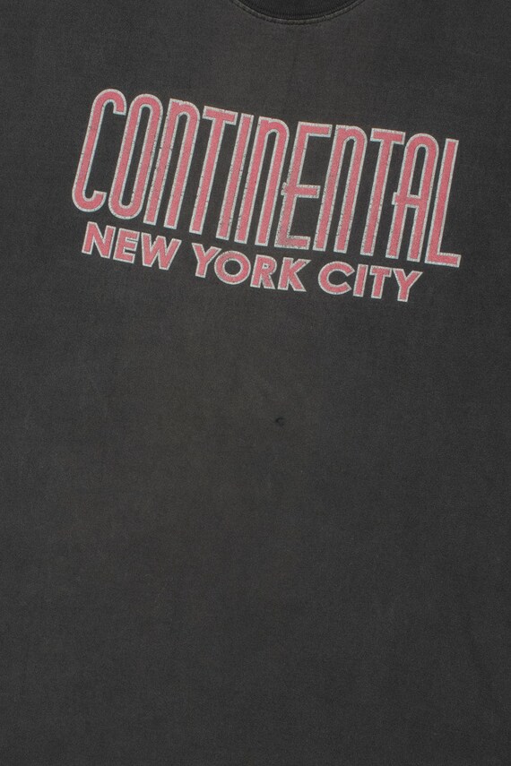Vintage Distressed "Continental New York City" T-… - image 2