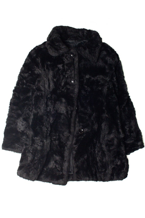 Black Faux Fur Coat 9 - image 3