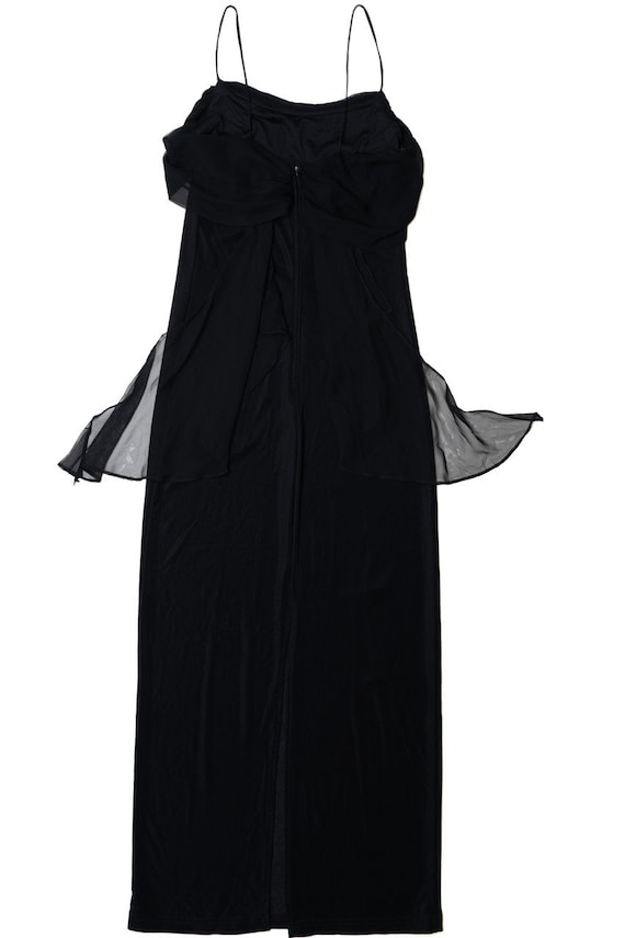 city triangles maxi dress Vintage 1990s City Triangles Elegant Navy Blue Maxi Dress Sleek Y2k Fairy  Doll