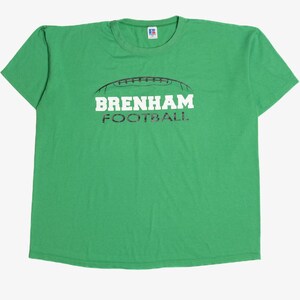 Vintage &quot;Brenham Football&quot; Russell Athletic Single Stitch T-Shirt (1990s)