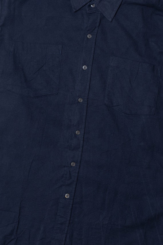 Haband Navy Lightweight Flannel Shirt - image 2