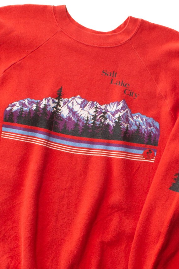 Vintage Salt Lake City Mountains Sweatshirt (1980… - image 2