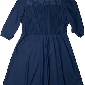 Vintage Navy Unlined Sandi Dee Dress