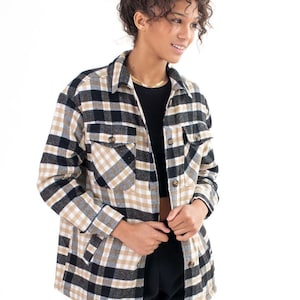 Black Heavy Plaid Jacket