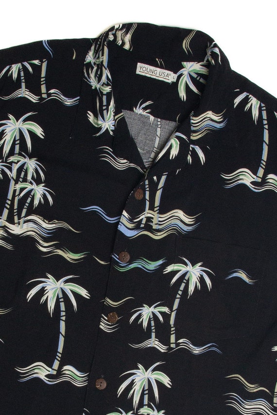 Vintage Palm Wave Hawaiian Shirt - image 2