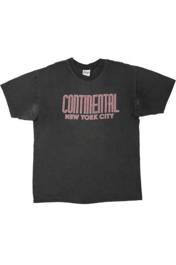Vintage Distressed "Continental New York City" T-… - image 1