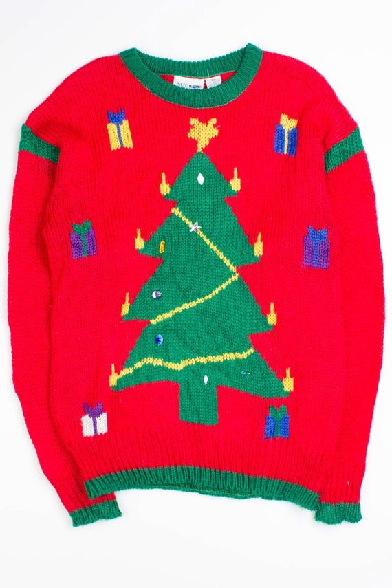 Red Ugly Christmas Pullover 50166 - image 2