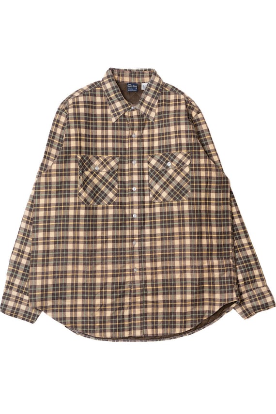Vintage Plaid Insulated Flannel Shirt