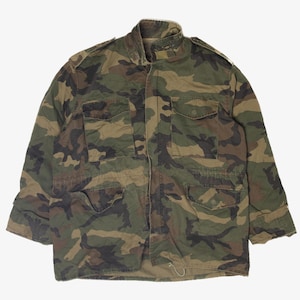 Vintage Woodland Camo US Army Surplus Jacket (1990s)