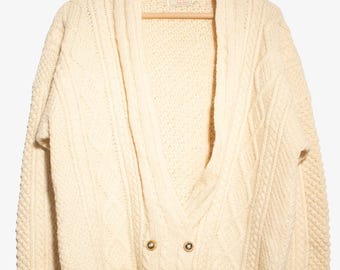 Vintage Homemade Fisherman Cardigan (1980s)
