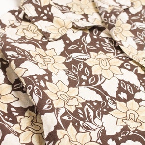 Brown Floral Pirate Brand Hawaiian Shirt