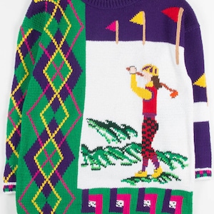 Vintage Golf Argyle Sweater