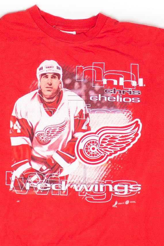 Vintage NHL Chris Chelios T-Shirt (1990s)