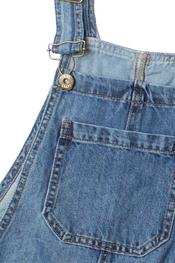 True Craft Denim Overall Shorts Gem