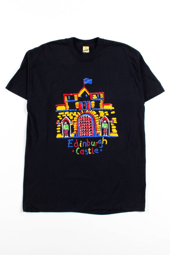 Vintage Edinburgh Castle Drawing T-shirt