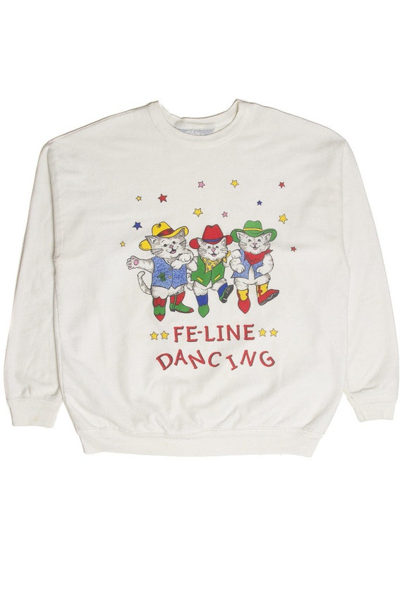 Vintage Fe-line Dancing Sweatshirt