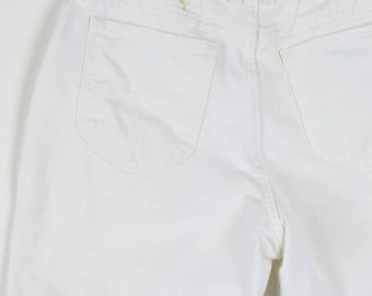 Women's Vintage Cream Denim Shorts 327 (sz. 12)