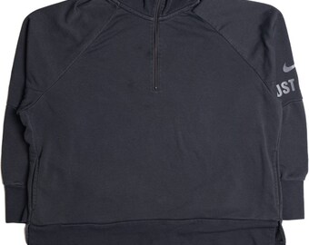 Felpa Nike nera con zip parziale 9226