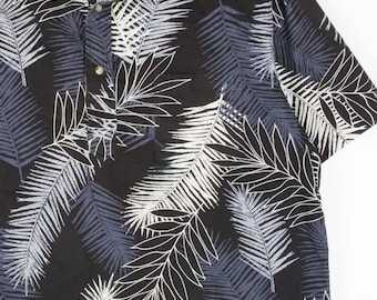 Schwarzer Pullover Hawaiihemd 1808