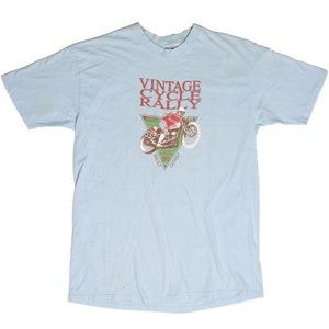 Vintage Tulare CA Vintage Cycle Rally T-Shirt (1988)