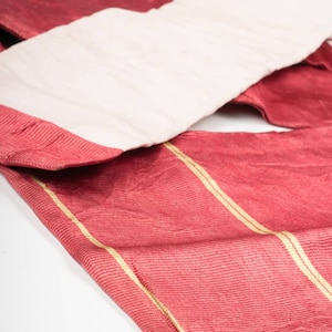 Vintage Pink Ribbed Nagoya Obi | Genuine Japanese Printed Obi Belt | Vintage Kimono Sash