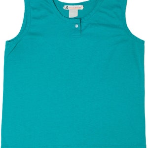 Vintage One Button Blank T-Shirt Tank Top