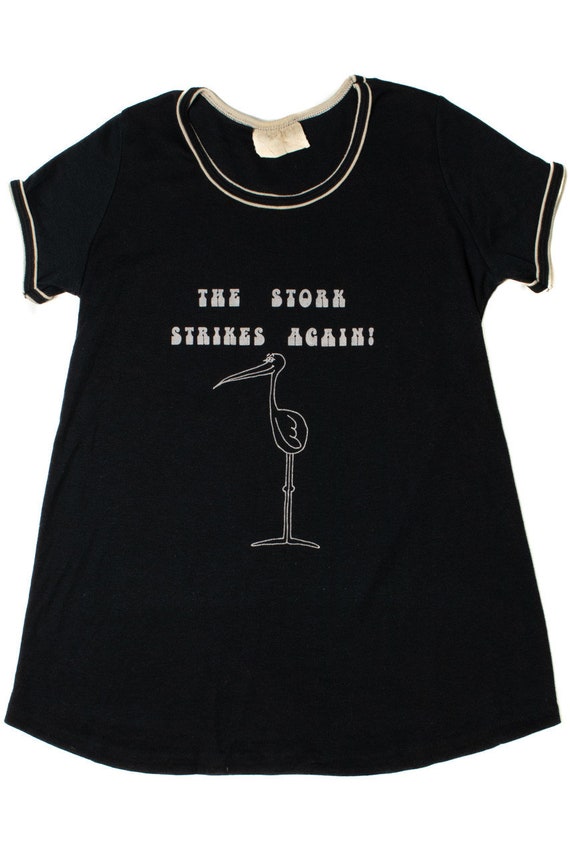 Vintage "The Stork Strikes Again" Maternity/A-Lin… - image 1