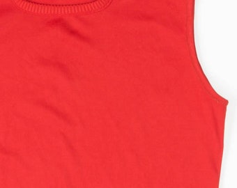 Red Sleeveless Top