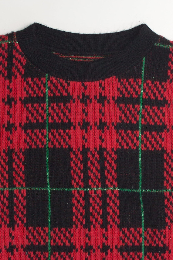 Plaid 80s Sweater