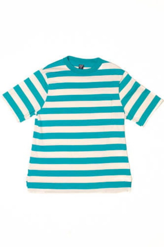 Vintage Striped Pocket Single Stitch T-Shirt (199… - image 1