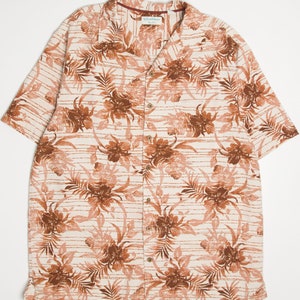 Rusted Floral Caribbean Hawaiian Shirt 2112