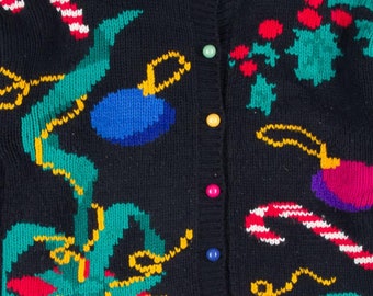 Black Ugly Christmas Cardigan 52239