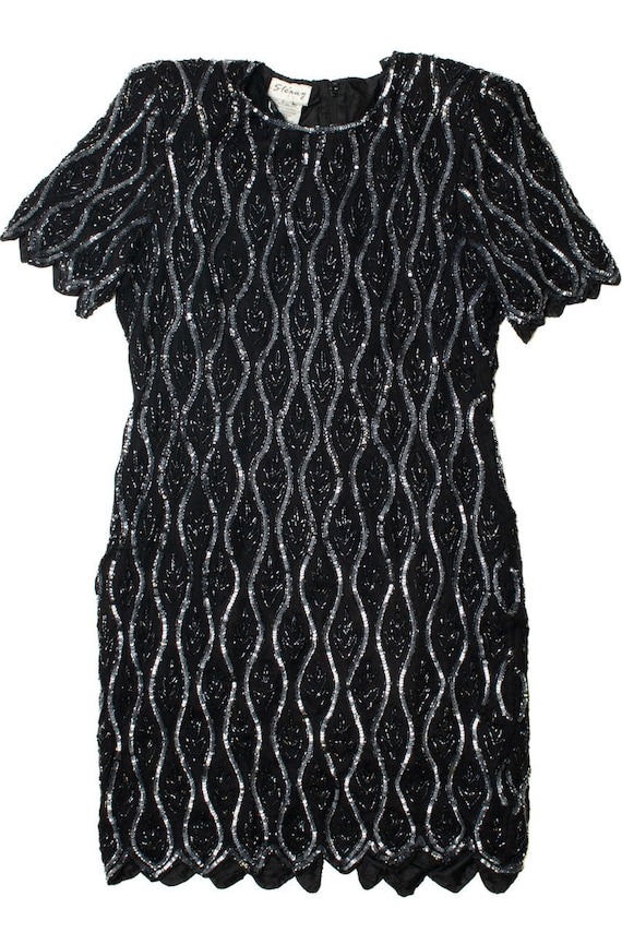 Vintage Beaded & Sequin Sténay Dress