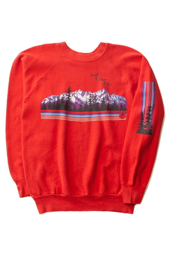 Vintage Salt Lake City Mountains Sweatshirt (1980… - image 1