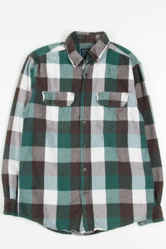 Emerald Faded Glory Flannel Shirt 4002 
