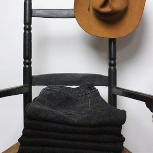 Vintage Black Rustler Straight Leg Jeans