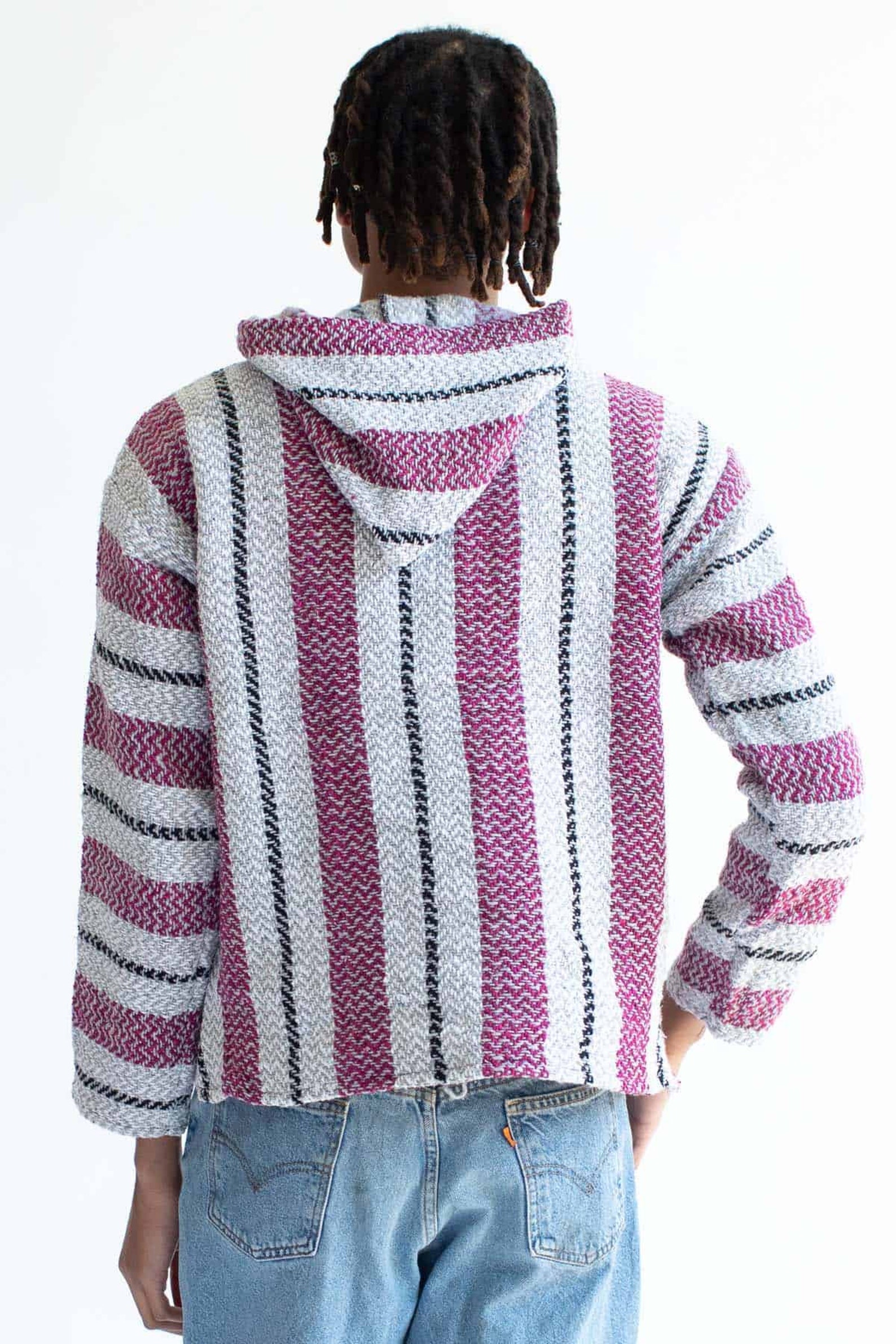 Cranberry Baja Hoodie Drug Rug Etsy