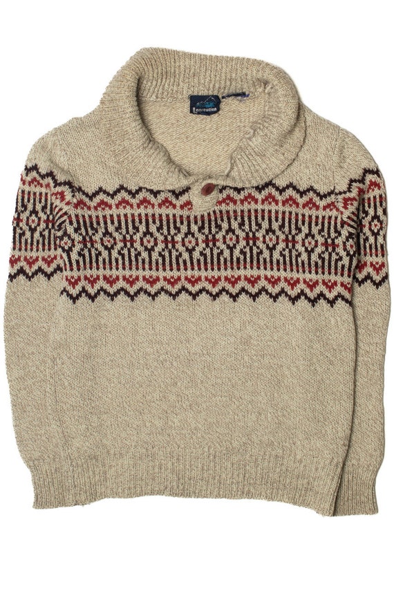 Vintage Mock Cowl Neck 80s Sweater