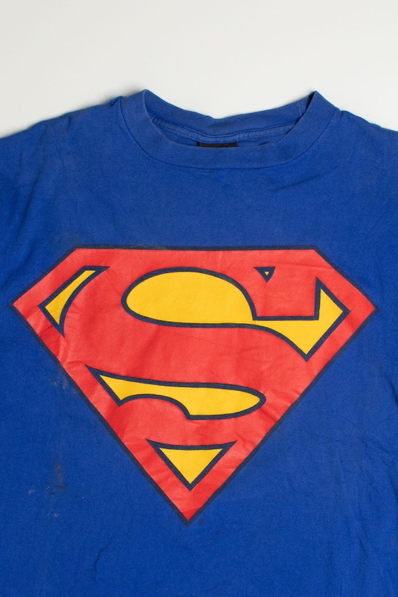 Retro superman t shirt clearance