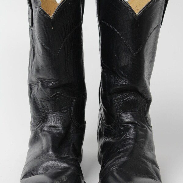 Justin Schwarze Cowboystiefel (Gr. 9 A) 1276