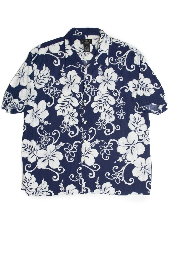 Vintage Blue Classic Hawaiian Shirt