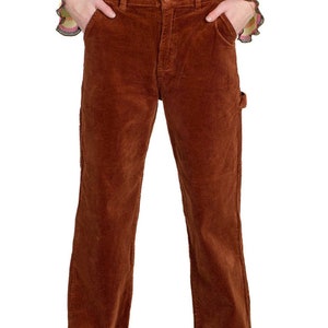 Braune Stretch Cord Carpenter Jeans