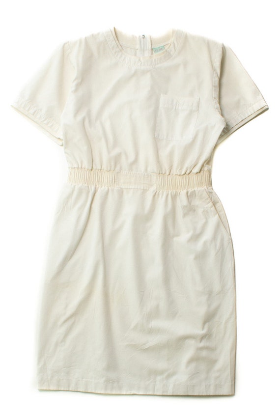 Vintage White T-Shirt Dress (1980s)