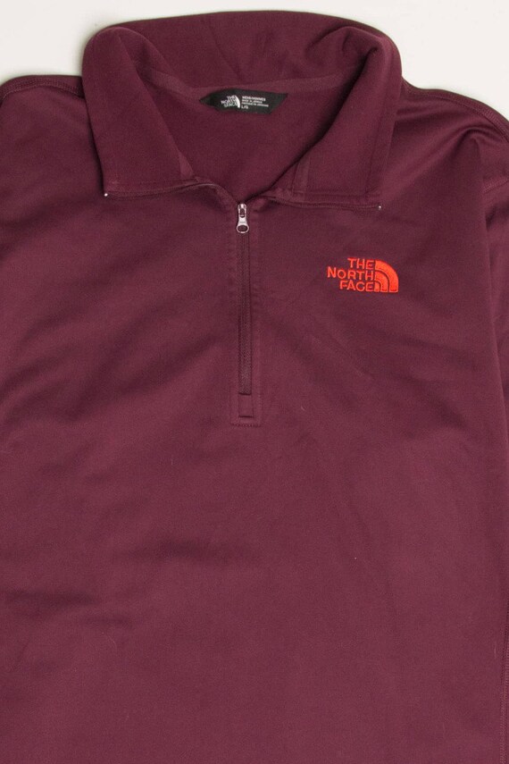 Burgundy north face fleece hotsell