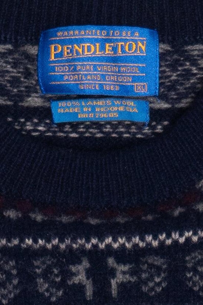 Vintage Pendleton Wool Fair Isle Sweater (1990s)