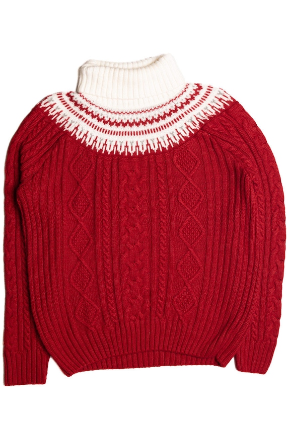 Red Fair Isle Sweater 1062