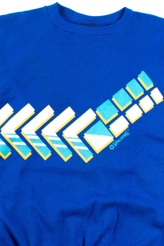 Blue Spalding Chevrons Sweatshirt - image 2