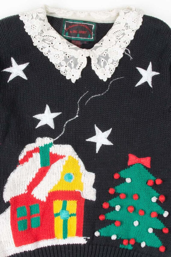 Black Ugly Christmas Pullover 53860 - image 1
