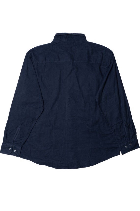 Haband Navy Lightweight Flannel Shirt - image 3